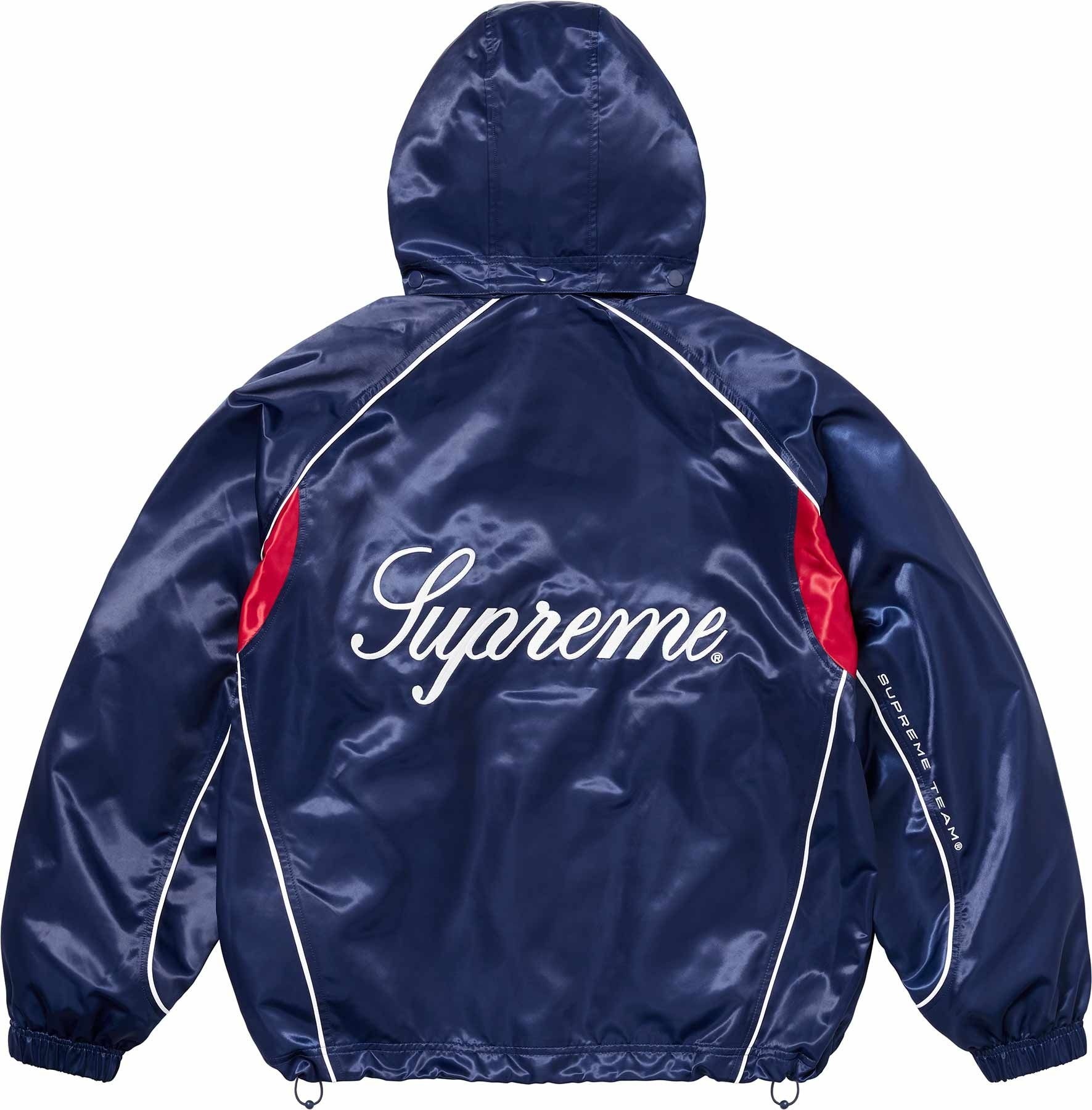 Satin Hooded Track Jacket view 22